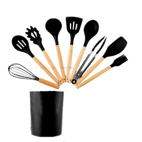 Conjunto de Utensílios em Silicone - 12 Peças