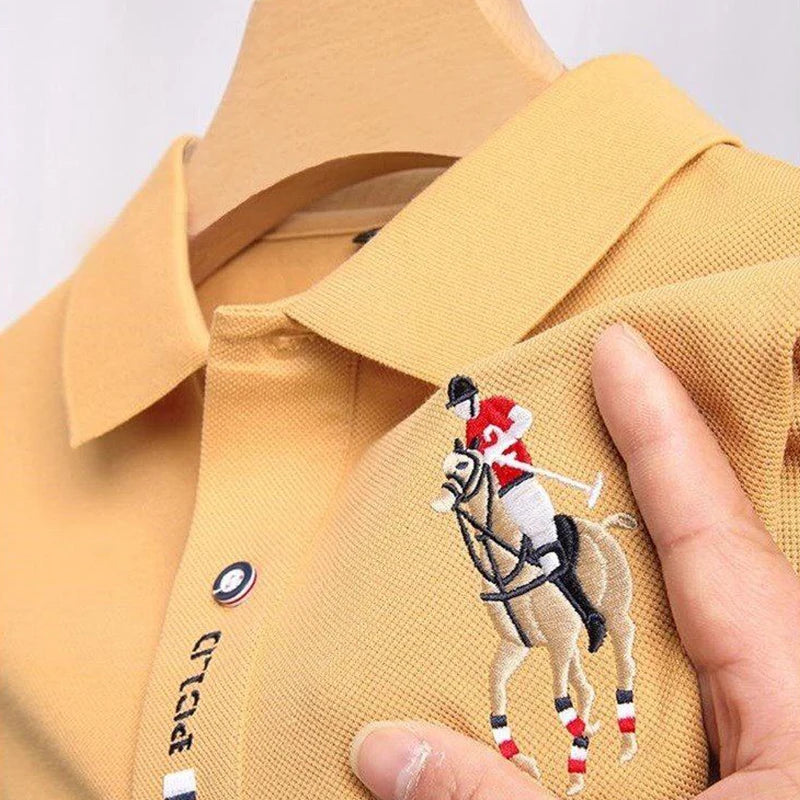 Camiseta Polo Casual Bordada - Modelo 2024