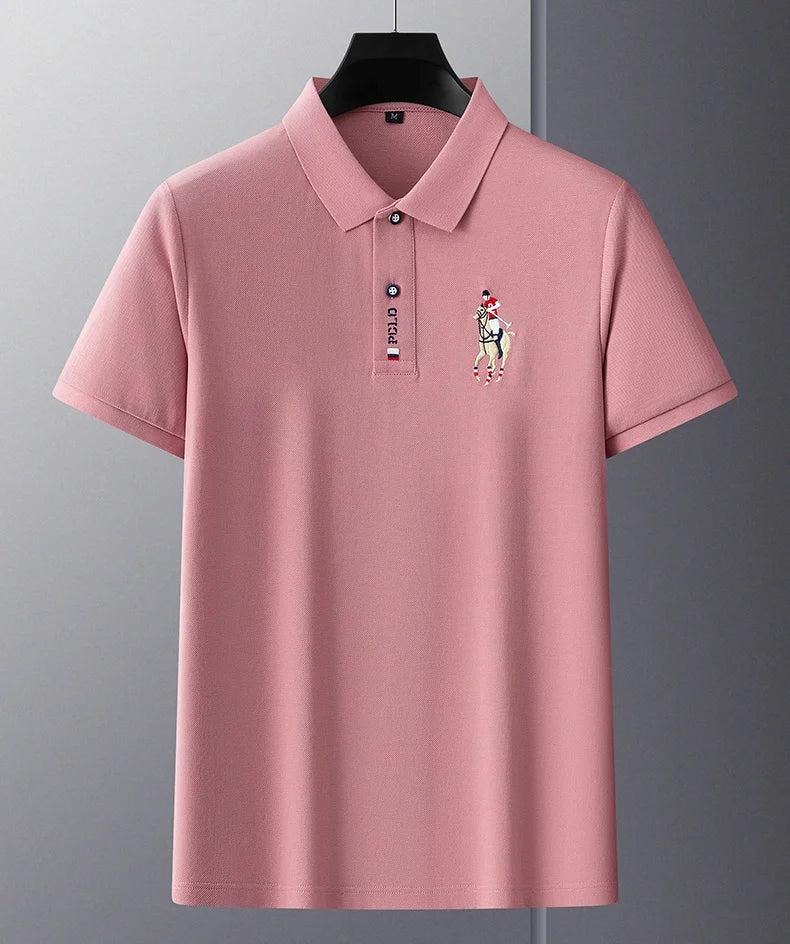 Camiseta Polo Casual Bordada - Modelo 2024