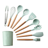 Conjunto de Utensílios em Silicone - 12 Peças