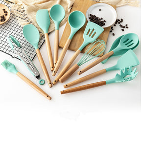 Conjunto de Utensílios em Silicone - 12 Peças